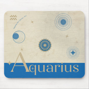 Tapis De Souris Panier à souris Aquarius Zodiac