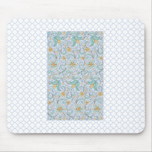 Tapis De Souris Panier à souris floral oriental - Arrière - plan b