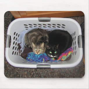 Tapis De Souris Panier de blanchisserie Kitties