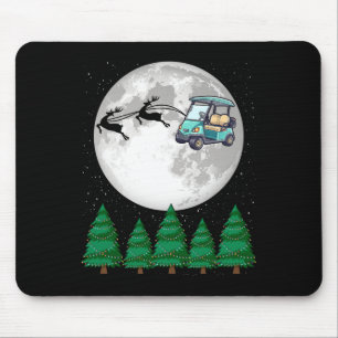 Tapis De Souris Panier de golf Père Noël Sleigh de Noël - Funny Pa