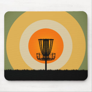 Tapis De Souris Panier de golf sur disque
