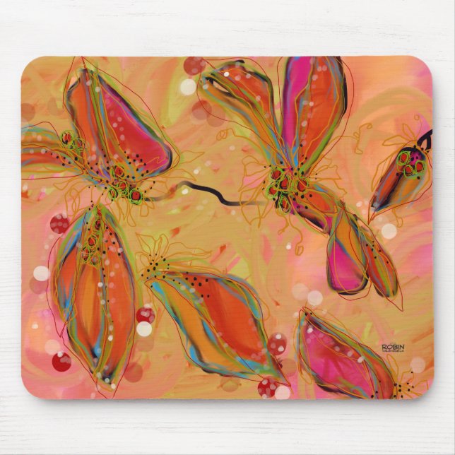 Tapis De Souris Panier de la souris vierge d'hiver (Devant)