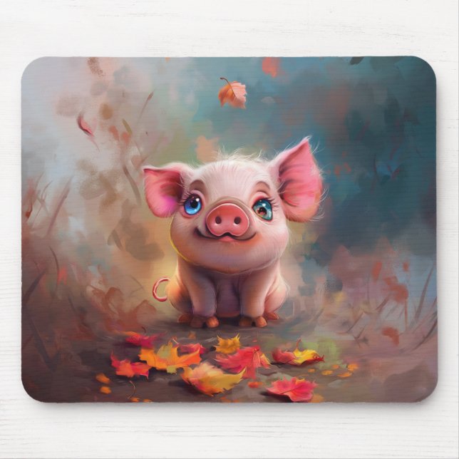 Tapis De Souris Panier de souris à pignon d'automne (Devant)