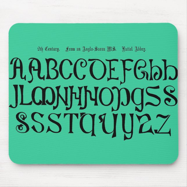 Tapis De Souris Panier de souris Alphabet (Devant)