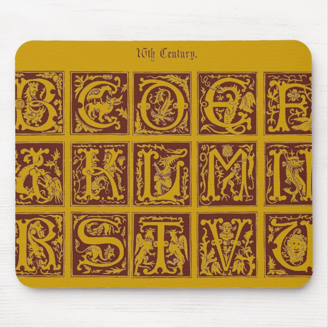 Tapis De Souris Panier de souris Alphabet (Devant)