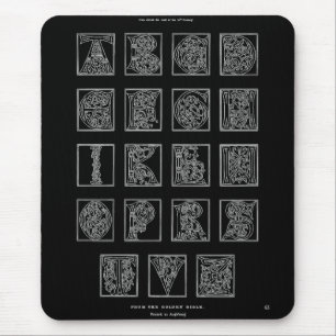 Tapis De Souris Panier de souris Alphabet