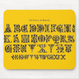Tapis De Souris Panier de souris Alphabet