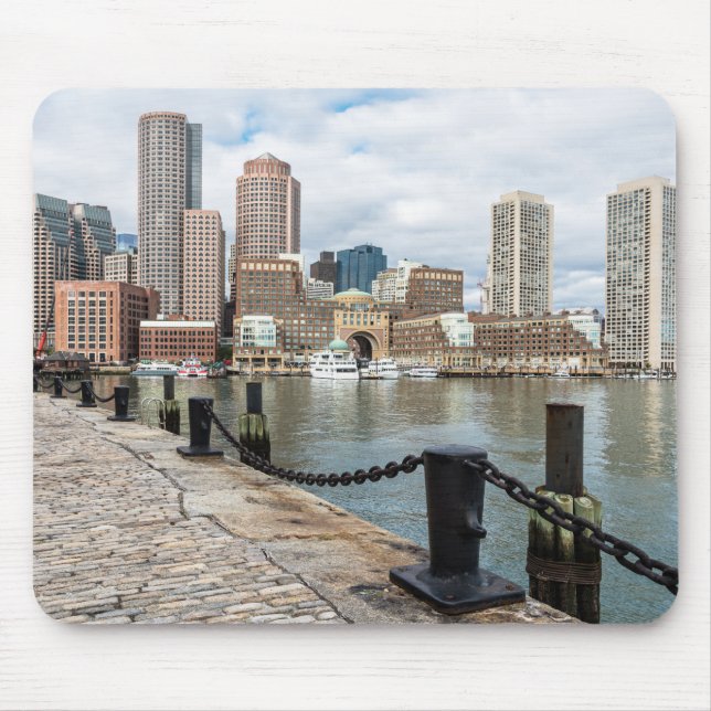Tapis De Souris Panier de souris Boston Skyline (Devant)