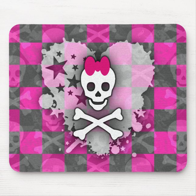 Tapis De Souris Panier de souris crâne Princesse (Devant)