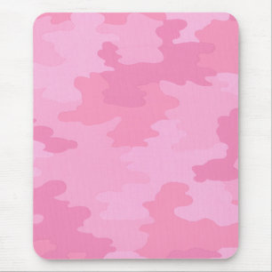 Tapis De Souris Panier de souris de Camouflage rose