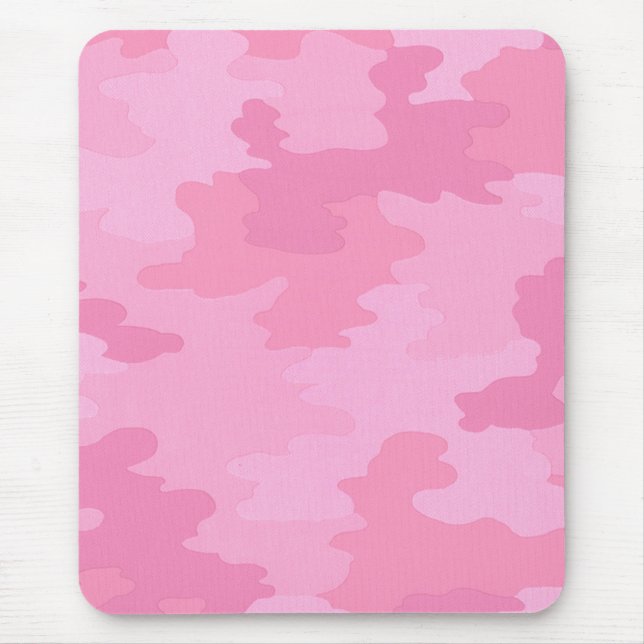 Tapis De Souris Panier de souris de Camouflage rose (Devant)