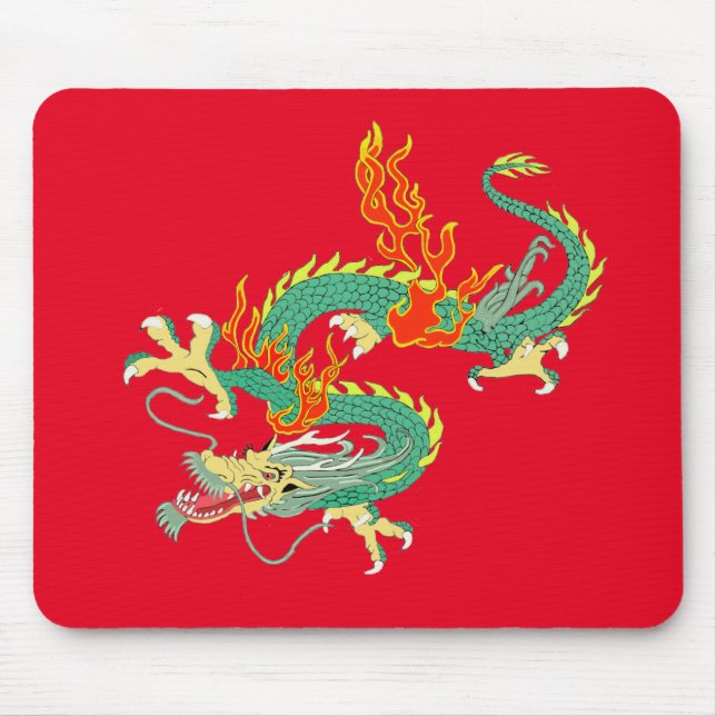 Tapis De Souris Panier de souris de dragon chinois (Devant)