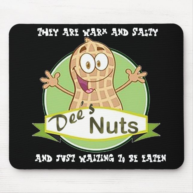 Tapis De Souris Panier de souris Dee's Nuts (noir) (Devant)
