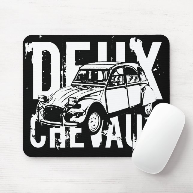 Tapis De Souris Panier de souris Deux Chevaux (Avec souris)