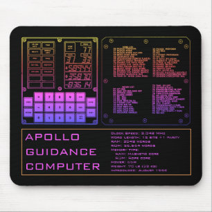 Tapis De Souris Panier de souris d'ordinateur Apollo Guidance