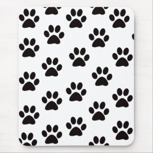 Tapis De Souris Panier de souris Empreintes de pattes de chat