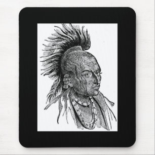 Tapis De Souris Panier de souris en chef indien