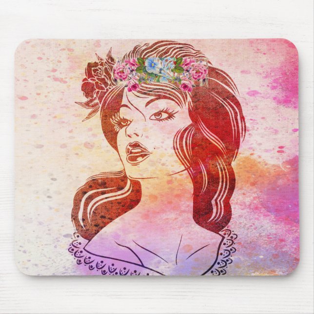Tapis De Souris Panier de souris femme (Devant)