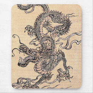 Tapis De Souris Panier de souris japonais Dragon