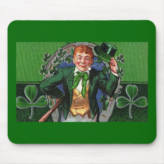 Tapis De Souris Panier de souris Leprechaun (Devant)