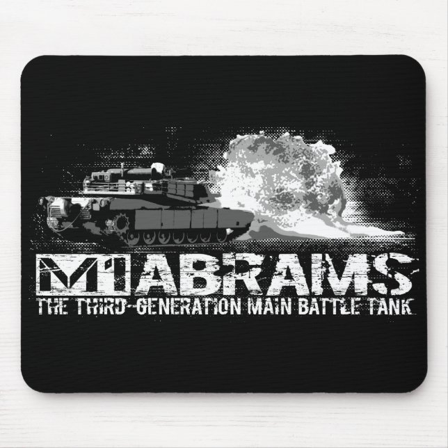 Tapis De Souris Panier de souris M1 Abrams (Devant)