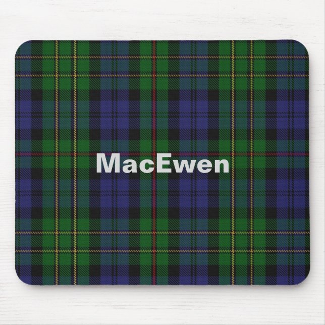 Tapis De Souris Panier de souris MacEwen personnalisé Tartan Plaid (Devant)