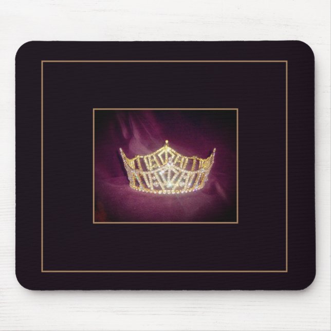 Tapis De Souris Panier de souris Miss America Crown (Devant)