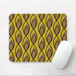 Tapis De Souris Panier de souris Motif moderne Gold & Jaune du mil