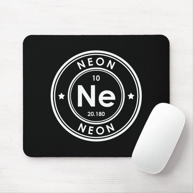 Tapis De Souris Panier de souris noir Neon Element (Avec souris)