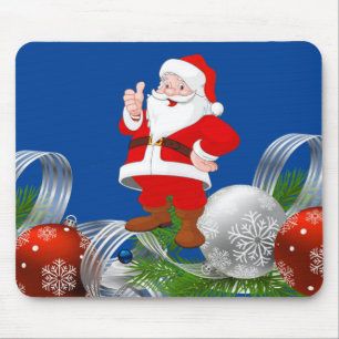 Tapis De Souris Panier de souris père Noël