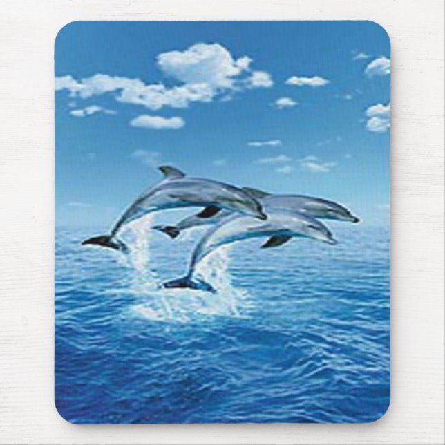 Tapis De Souris Panier de souris pour dauphins d'air (Devant)