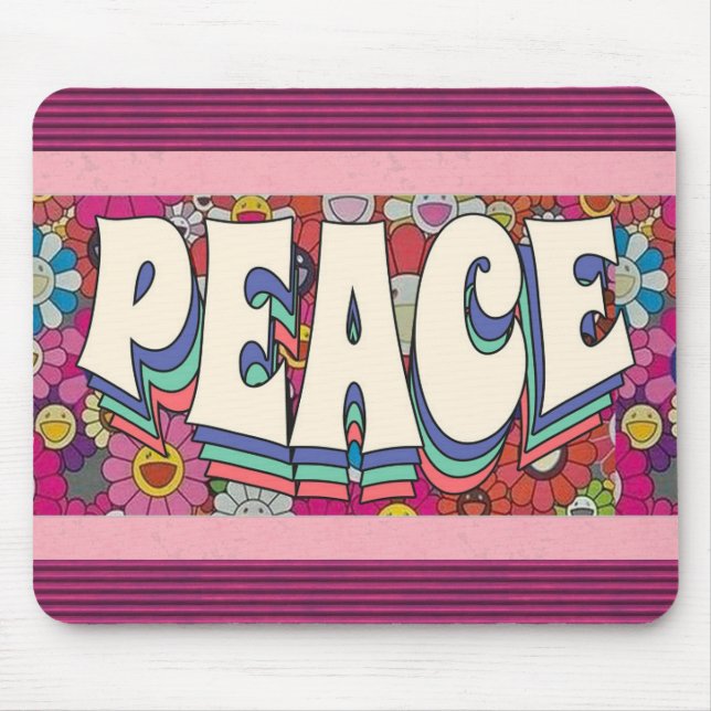 Tapis De Souris Panier de souris pour la paix (Devant)