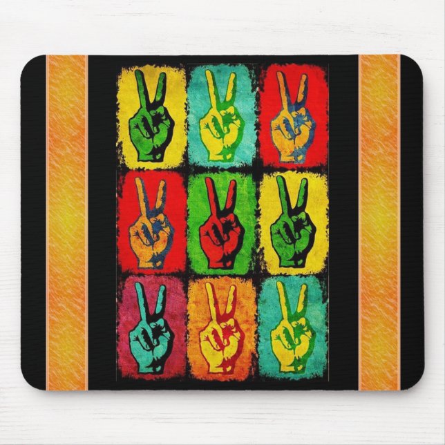 Tapis De Souris Panier de souris pour la paix (Devant)