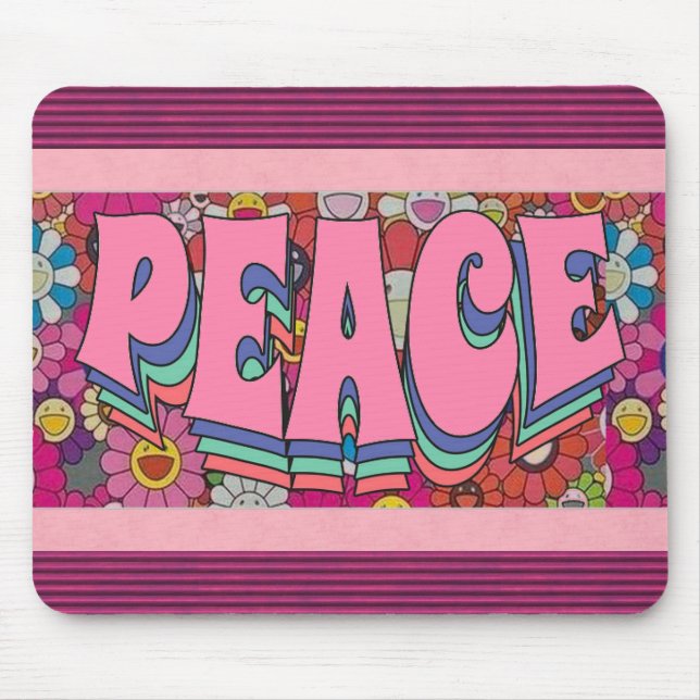 Tapis De Souris Panier de souris pour la paix (Devant)