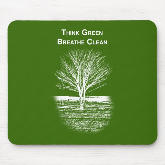 Tapis De Souris Panier de souris vert (texte blanc) (Devant)