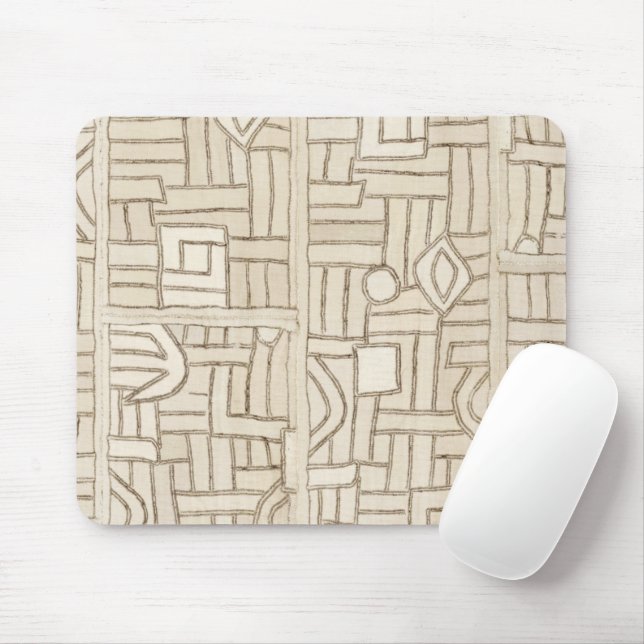 Tapis De Souris Panier d'impression en Kuba beige (Avec souris)