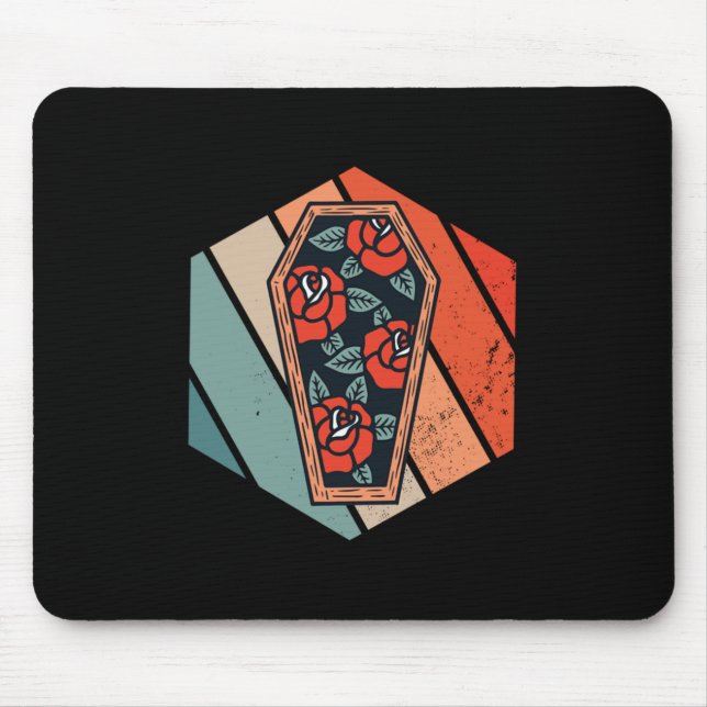 Tapis De Souris Panier rétro Embalmer Morticier Directeur funérair (Devant)