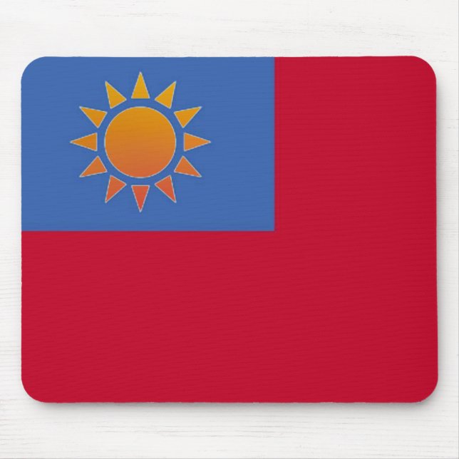 Tapis De Souris Panier rouge orange Sun (Devant)