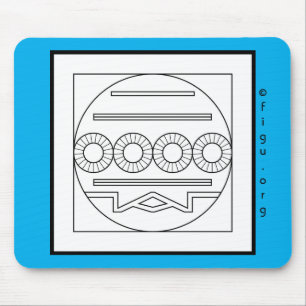 Tapis De Souris Panneau de souris Mission / Symbole de tâche