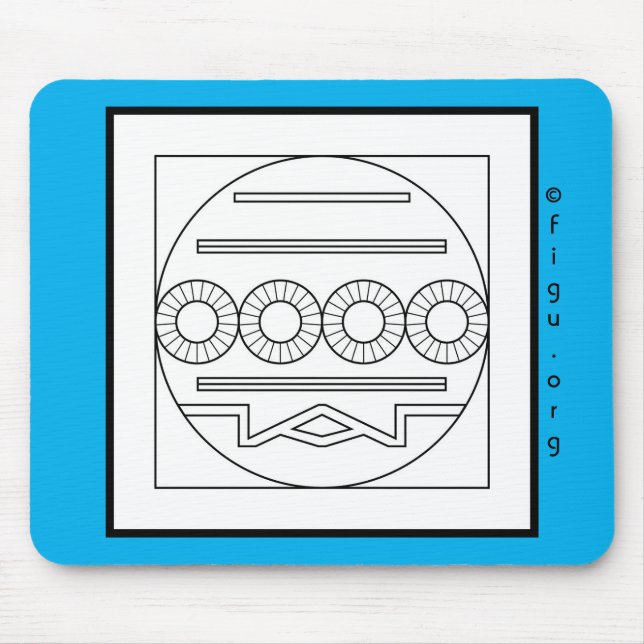 Tapis De Souris Panneau de souris Mission / Symbole de tâche (Devant)