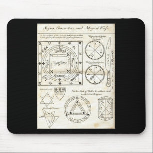 Tapis De Souris Panneau de souris Signes magiques