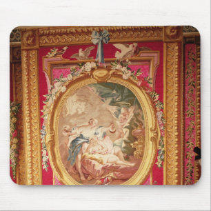 Tapis De Souris Panneau de tapisserie dépeignant le cupidon et la