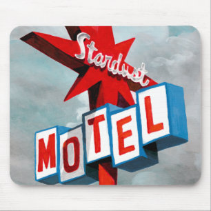 Tapis De Souris Panneau du Motel Stardust