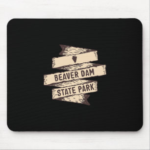 Tapis De Souris Panneau en bois du parc d'État de Beaver Dam Nevad