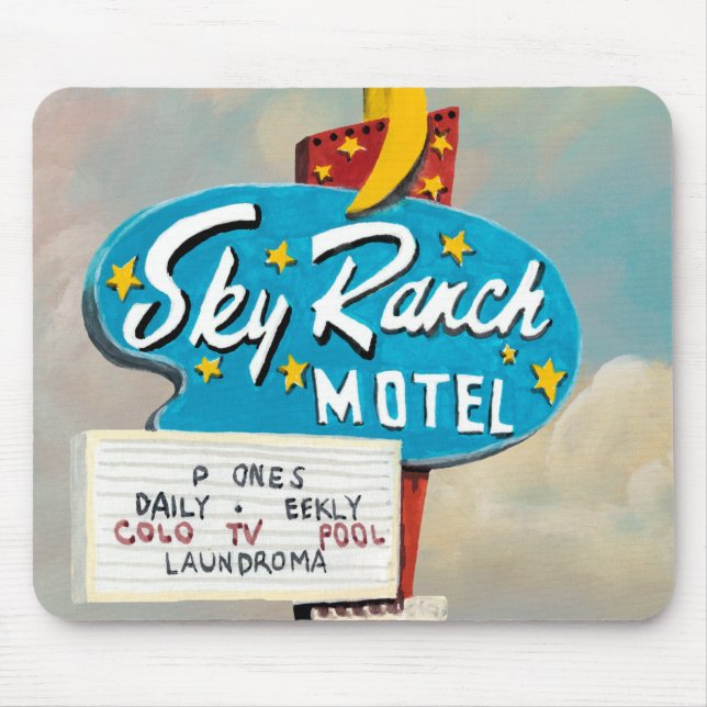 Tapis De Souris Panneau Sky Ranch Motel (Devant)
