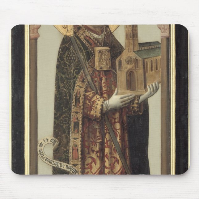 Tapis De Souris Panneau votif dépeignant St Ansgar, 1457 (Devant)