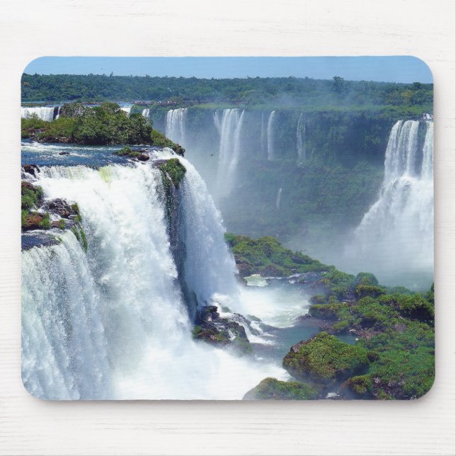 Tapis De Souris Panorama des cascades d'Iguazu du Brésil (Devant)