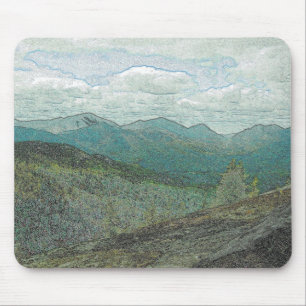 Tapis De Souris Panorama des pics de montagne Adirondack