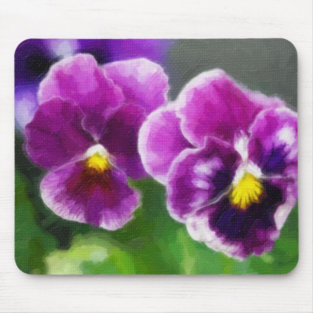 Tapis De Souris Pansies violettes (Devant)