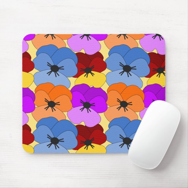 Tapis De Souris Pansy Collage (Avec souris)